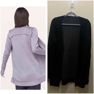Lululemon City Street Cardigan Black Sz 8 Medium
